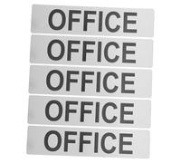iplusmile Lot de 5 Panneaux de Porte de Bureau en Alliage d'Aluminium Plaque Murale Décorative Métallique Signalétique Professionnelle pour Salle de Réunion et Espace de Travail