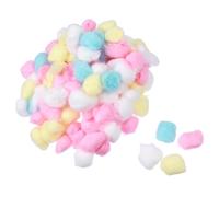 iplusmile Lot de 5 Paquets de Boules de Coton Coloré pour Hamsters Nains, Coton Absorbant Naturel et Sain, Coussin Chaud pour Niche D’Animaux de Compagnie, Accessoire Essentiel pour Litière