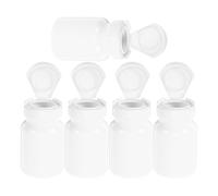 iplusmile Lot de 5 Piluliers Cylindriques en Pet 80cc Couvercles, Grand Volume Compact pour Remède et Poudre, Design Élégant pour Voyage et Usage Quotidien