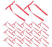 iplusmile Lot de 50 Nœuds Rouges en Ruban Artisanaux, Mini Nœuds Décoratifs pour Emballage Présent, Loisirs Créatifs, Décoration Fêtes Noël, Anniversaires et Saint-Valentin