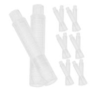 iplusmile Lot de 50 Porte-Craies en Plastique Transparent Pince Rotative Ajustable Protège-Craie Antidérapant pour Enseignants École Salle de Classe et Bureau Accessoires Scolaires