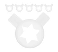 iplusmile Lot de 6 Buses à Glace en Plastique Blanc pour Machine à Glace Commerciale, Accessoires pour Sorbetière, Opération Simple, pour Salons de Dessert