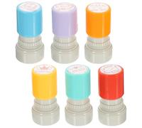 iplusmile Lot de 6 Tampons de Correction pour Enseignants Tampons Scolaires Phrases Motivantes Accessoires Classe Fournitures Scolaires Indispensables Couleurs de Couleur Aléatoire