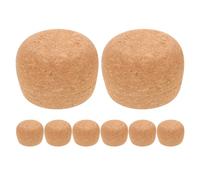 iplusmile Lot de 8 Bouchons Coniques en Liège Naturel Réutilisables Diamètre Standard pour Bouteilles de Vin et Bière Fermeture Hermétique pour Conservation Fraîcheur Usage Bar à