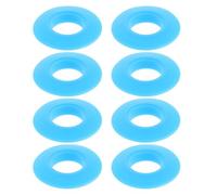 iplusmile Lot de 8 Sets de Anneaux Anti-Goutte Ronds pour Pagaies de Kayak et Canoë Accessoires Universels en Plastique Bleu Clair Protection Étanche pour Manches Pièces de Rechange pour