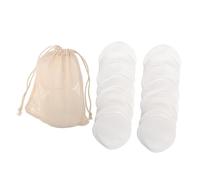 iplusmile Lot de Disques Démaquillants Réutilisables Fibre de avec Sac Coton et Boîte Papier Lavables et Doux pour Visage