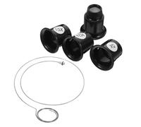 iplusmile Loupe De Montre Professionnelle 5 Pièces Métal 5X 10x 15x 20x Outil Réparation Horloger Bijoutier Portable Kit Compact Polyvalent pour Ateliers Et Usage Mobile