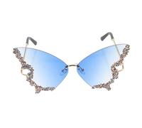 iplusmile Lunettes de Soleil sans Monture, Résine et Métal, Faciles à Porter, pour Soirée Disco et Accessoires Photo