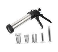 iplusmile Machine à Saucisses Manuelle Acier Inoxydable Entonnoir de Remplissage Professionnel Poussoir et Compact pour Cuisine Outil et Facile Dutilisation