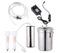 iplusmile Machine à Traire Électrique Traite à Grosse Aspiration en Acier Inoxydable et Plastique 2l , Machine à Traire Domestique pour Moutons et Chèvres Ferme Laitière