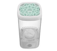 iplusmile Machine Nettoyage Polyvalent de Nettoyage de Pinceaux de Maquillage Automatique Électrique Blanche en Plastique et Acrylique pour Brosses et Poudriers, pour Usage Quotidien