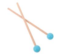 iplusmile Maillets de Xylophone en Bois et Caoutchouc, Paire pour Élèves | Têtes en Caoutchouc, Réponse Vive et Sonorité Réduite, Pratique D'improvisation et Entraînement