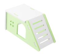 iplusmile Maison Bois pour Hamster et Petits Rongeurs Cachette Confortable et Sécurisée Villa pour Chinchilla et Cobaye Refuge Naturel pour Animaux de Compagnie