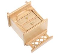 iplusmile Maison de Poupée Modèle de Meuble de Chevet à Deux Niveaux Décoration Miniature Élégante pour Chambre ou Salon