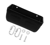 iplusmile Mangeoire Automatique pour Volailles en Plastique Noir - Alimentation Suspendue pour Poules, Canards, Oies - Grosse Capacité, Lavable Et Légère, pour Élevage en Cage en Extérieur