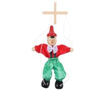 iplusmile Marionnette à Fil Bois Naturelle pour Garçon Fille et Éducatif Interactif à Tirer Artisanale Créative pour Spectacle et Décoration Festive Couleur Aléatoire Couleur Aléatoire
