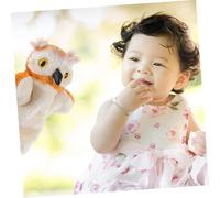 iplusmile Marionnette à Main Hibou Peluche Douce pour Garçon Fille Éducatif Interactif pour Histoires et Imagination Cadeau Anniversaire et Éveil