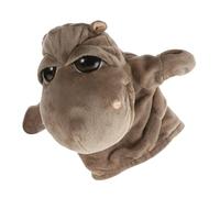iplusmile Marionnette à Main Peluche Hippopotame avec Bouche Mobile Doux pour Jeu Imitation Conte et Théâtre pour Garçon Fille Anniversaires et Activités Éducatives