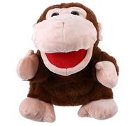 iplusmile Marionnette à Main Singe en Peluche Douce Bouche Mobile Éducatif Interactif pour Garçon et Filles Marionnettes D’Animaux à Manipuler pour Raconter des Histoires 1 Pièce