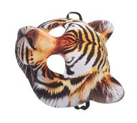 iplusmile Masque de Tigre Réaliste en EVA Demi Masque Animalier Orange et Noir pour Adultes Accessoire de Déguisement Halloween Carnaval et Soirée Cosplay Confortable pour Fêtes