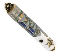 iplusmile Mezouzah Décorative Métal à Parchemin Ornement Religieux pour Montant de Porte Décoration Juive Rétro pour Maison et Entrée