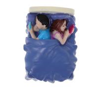 iplusmile Micro Landscape Ornament Miniature Couple Figurines for Stress Management and Emotional Communication Realistic Wedding Dollhouse Accessory for Home and Therapy