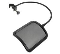 iplusmile Microphone Clip Filtre Anti-pop Métallique Carré de Bruit et Protection Vent pour Accessoires Microphone Noir