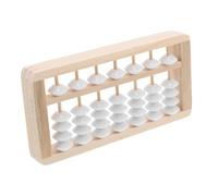 iplusmile Mini Boulier Bois Blanc Montessori Garçon Fille Décor Photo Anniversaire Accessoire Éducatif et Ludique pour Chambre Denfant