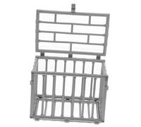 iplusmile Mini Cage Modèle DIY Plastique Accessoire Décoratif pour Maison de Poupée Cage Miniature Personnalisable pour Animaux Décoration de Table Kit Modèle pour Projets