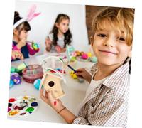 iplusmile Mini Maison Oiseau Décorative DIY pour Garçon Fille Nid Naturel avec Corde de Jute Artisanal pour Activités