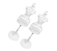 iplusmile Mini Mannequin Mi-Long pour Vêtements De Poupée Blanc 2 Pièces en Plastique Rigide Présentoir pour Accessoires De Poupée Garçon Et Filles Support Décoratif Et Jeu D'imagination
