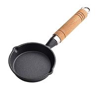 iplusmile Mini Poêle Fonte Robuste pour Friture et Cuisson Polyvalente Petite Poêle Adhésive Légère et Portable pour Cuisine Maison et Professionnelle