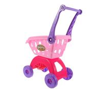 iplusmile Mini Shopping Trolley for Realistic Supermarket Cart Toy with Fruit Basket Simulation Grocery Playset for Imaginative Role Play and Social Skills Development
