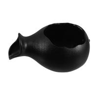 iplusmile Mini Spitter Ceramic Jar with Open Top for Plants Outdoor Water Feature and Garden Fountain Stable Flat Base Artistic Hydroponic Pot for Indoor and Patio Decor