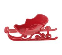 iplusmile Mini Traîneau de Noël Rouge 7 CM Décoration Festive pour Maison et Bureau Ornement de Table et Figurine Miniature de Noël