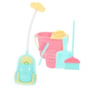 iplusmile Miniature Dollhouse Cleaning Tool Set Vivid DIY Accessories for Doll House Scene Layout Role Play Toy for and Model Lovers