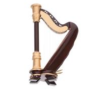 iplusmile Miniature Harpe Bois avec Étui Cadeau Ornement Musical Décoratif pour Bureau Chambre et Micro Paysage et Facile à Ranger Modèle Compact
