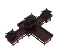 iplusmile Miniature Pagoda Pavilion Figurine Chinese Ancient Architecture Model for Underwater Landscape Fish Tank Zen Garden Decor