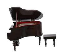 iplusmile Miniature Piano Model for Dollhouse Décor Compact Wooden Musical Ornament Stylish Music Lovers and Enthusiasts