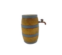 iplusmile Miniature Tonneau Bois avec Robinet Décor Bar pour Maison de Poupée Accessoire Miniature Stable et Léger Modèle sans Odeur pour Scènes Micro Monde