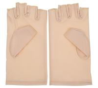 iplusmile Mitaines De Protection Sans Doigts Pour Manucure Uv, Taille Unique, Anti-uv, Pour Femmes, Accessoires De Nail Art, Protection Des Ongles Lors Du Séchage Au Gel, Couleur Beige