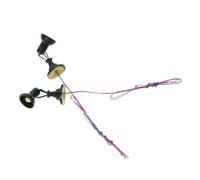 iplusmile Modèle De Feu De Signalisation Ferroviaire pour Mini-Train DIY, Lot De 2 Lampes Vertes pour Table à Sable, Éclairage Miniature Réaliste, Décoration De Micro-Paysage Ferroviaire