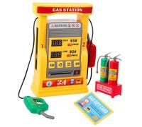 iplusmile Modèle Station Essence Garçon Fille DIY avec Double Affichage Digital Éducatif pour Jeu et Apprentissage