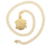 iplusmile Montre de Poche Style Rétro Élégant Mouvement Quartz Précis et Ouverture par Bouton Vintage en Métal Or Forme Tortue pour Garçon et Filles