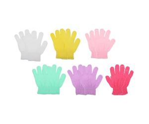 iplusmile Moufles de Exfoliants Double Face en Nylon 12 Pièces pour Corps et Pieds, Éliminent les Peaux Mortes, Bain, Différentes Couleurs Disponibles Couleur Aléatoire