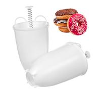 iplusmile Moule à Beignets 2 Pièces Outil de Fabrication de Donuts Matériau PP Antiadhésif pour Garçon et la Cuisine DIY Accessoires de Pâtisserie