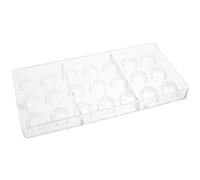 iplusmile Moule à Gâteau en Plastique Réutilisable 21 Cavités Forme Ballon de Football pour Chocolat DIY Facile à Utiliser Décoration Gâteau Originale