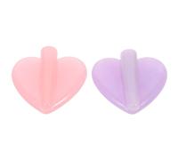 iplusmile Moule à Ongles Embossé en Acrylique Cadre Lot de 2 set de sets de Moules de Cœur Outil de Gaufrage pour Nail Art à Domicile Finition Précise et Courbes Poncées Adapté aux