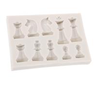 iplusmile Moule à Pièces d'Échecs en Silicone Flexible pour Moulage DIY, 1 Ensemble, Adapté aux Jeux de Société et Fabrication Artisanale de Pions d'Échecs