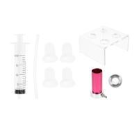 iplusmile Moule à Rouge à Lèvres Fait Maison DIY 7 Pièces 4 Embouts en Silicone Support 4 Trous en Aluminium Anneau et Outil de Démoulage - Accessoire Maquillage Lèvres pour Fabrication